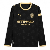 Camisa de Futebol Manchester City Equipamento Secundário 2026-27 Manga Comprida